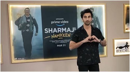 Sharmaji Namkeen Promotion : ऋषि कपूर की आखिरी फिल्म ‘शर्माजी नमकीन’ के प्रमोशन के लिए पहुंचे रणबीर कपूर