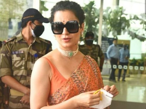 Kangana Ranaut को हाल ही में मुंबई एयरपोर्ट पर स्पॉट किया गया