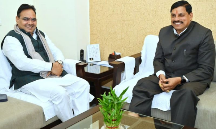 Rajasthan News: मुख्यमंत्री मोहन यादव ने CM भजनलाल शर्मा से की मुलाकात