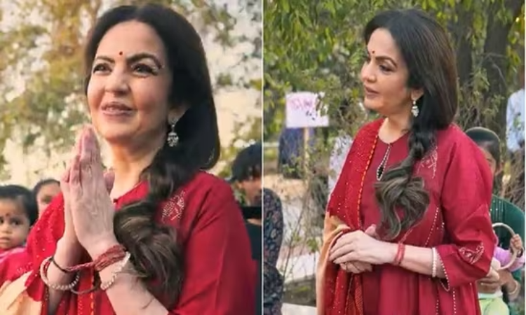 Video: मंदिर और गांव की महिलाओं के साथ Neeta Ambani, संस्कार देख लोग कर रहे तारीफ